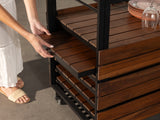 Transformer Outdoor Bar Cart - Panel Storage