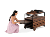 Transformer Outdoor Bar Cart - Panel Storage