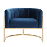 Magnolia Performance Velvet Accent Chair - Gold Base