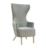 Julia Performance Velvet Wingback Accent Chair by Inspire Me! Home Decor
