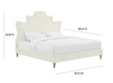 Serenity Cream Performance Velvet Bed