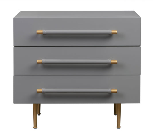 Trident 28" 3-Drawer Nightstand