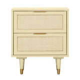 Sierra 22" Cane 2-Drawer Nightstand