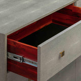 Pesce 57" Faux Shagreen 6-Drawer Dresser