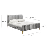 Angela Performance Velvet Bed