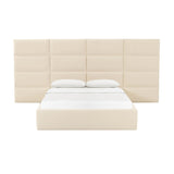 Eliana Performance Velvet Bed with Wings