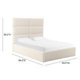 Eliana Cream Performance Boucle Bed