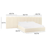 Palani Performance Velvet Headboard Wings