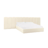Palani Performance Velvet Bed with Wings