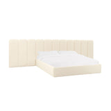 Palani Performance Velvet Bed with Wings