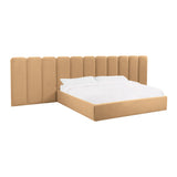 Palani Performance Velvet Bed with Wings
