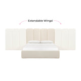 Palani Cream Performance Boucle Wings - Queen or King (Set of 2)