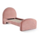 Moon Rose Upcycled Contract-Grade Chenille Twin Bed
