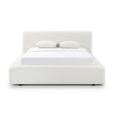 Meena Cream Upcycled Performance Linen Storage Bed
