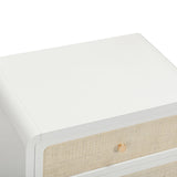 Patty 28" Rattan 2 Drawer Nightstand
