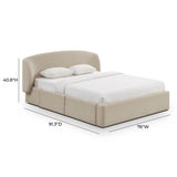 Corey Upcycled Performance Linen Storage Bed
