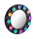 Rockstar 27.5" Black Round Wall Mirror