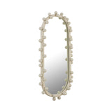 Bubbles Ivory Oval Wall Mirror (17"X31.5"-22.6"X42")