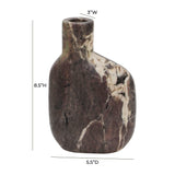 Pika Grey Marble Vase