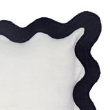Scalloped Edge 24" Square Throw Pillow Cover