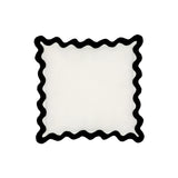 Scalloped Edge 24" Square Throw Pillow Cover