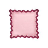 Scalloped Edge 24" Square Throw Pillow Cover