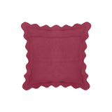 Scalloped Edge 24" Square Throw Pillow Cover