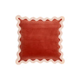 Scalloped Edge 24" Square Throw Pillow Cover