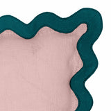 Scalloped Edge 24" Square Throw Pillow Cover