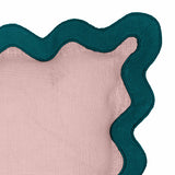 Scalloped Edge 24" Square Throw Pillow Cover