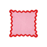 Scalloped Edge 24" Square Throw Pillow Cover