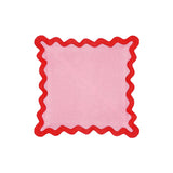 Scalloped Edge 24" Square Throw Pillow Cover