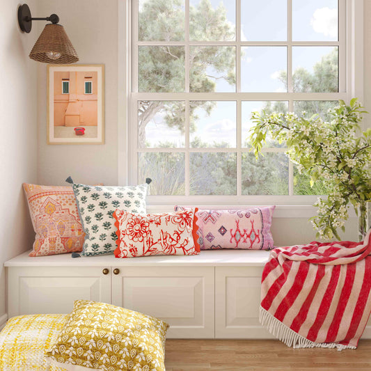Frazzle 22.5" Textured Square Throw Pillow Cover