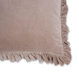 Alessia 20.5" Distressed Velvet Square Throw Pillow