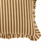 Alessia 20" Striped Ruffle Square Throw Pillow Cover