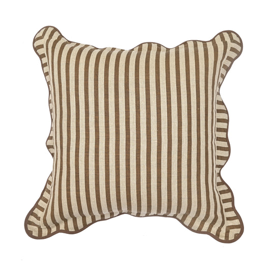 Striped 20" Linen Throw Pillow