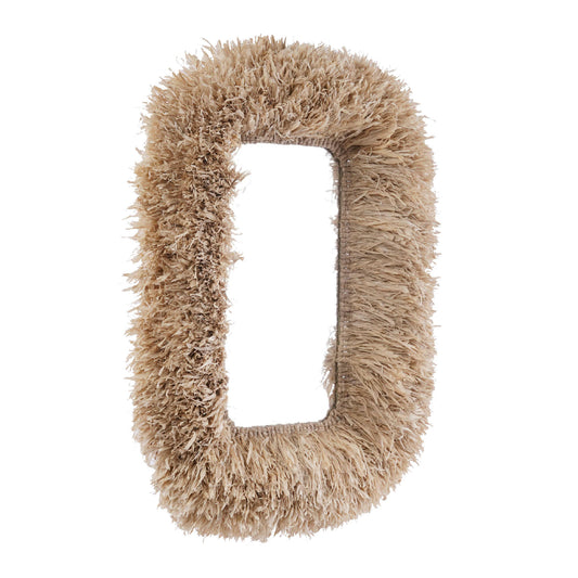 Palm 29.6"x43.4" Natural Sisal Rectangular Wall Mirror