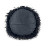 New Zealand 16" Sheepskin Round Throw Pillow