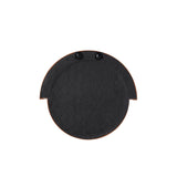 Lally 31.5"X29" Velvet Round Wall Mirror