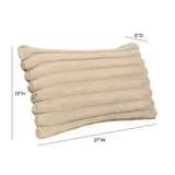 Furry 21"X13" Vegan Fur Rectangular Throw Pillow Cover