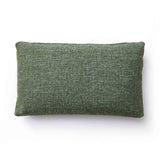 Malolo 20"X12" Green Basketweave Rectangular Vegan-Down Throw Pillow Cover