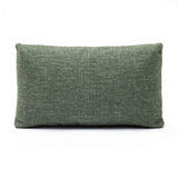 Malolo 20"X12" Green Basketweave Rectangular Vegan-Down Throw Pillow Cover