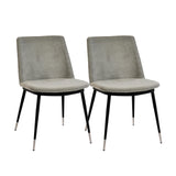 Evora Performance Velvet Dining Chair - Set of 2