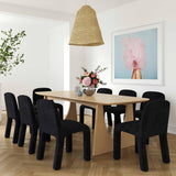 Cybill Natural Ash Rectangular Dining Table (79"-94")