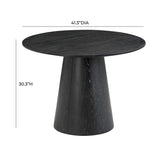 Sahara Round Oak Dining Table (41"-60")