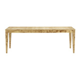 Brandyss 90" Natural Burl Rectangular Dining Table