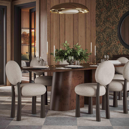 Sulley Cream Performance Chenille Dining Chair