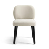 Foxy Cream Performance Basketweave Chenille Dining Chair