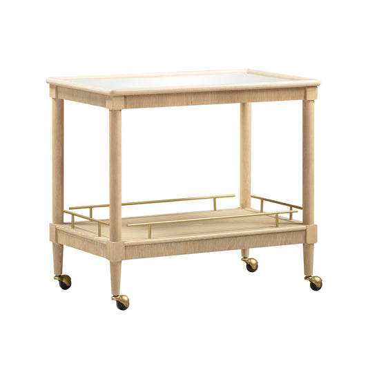 Slosh 37" Natural Ash Bar Cart