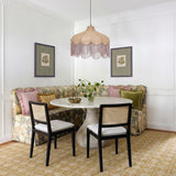 Tassina Cream Upcycled Performance Linen Dining Chair